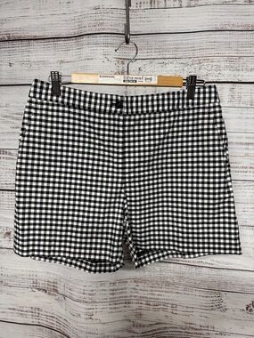 J. McLaughlin Black Gingham shorts